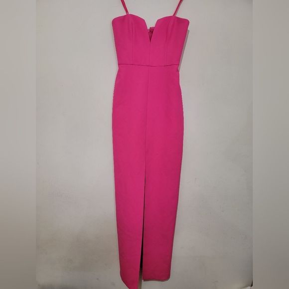 Bcbgmaxazria Notched Gown - Picture 2 of 8